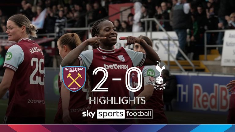 West Ham 2-0 Tottenham Hotspur | WSL highlighhs